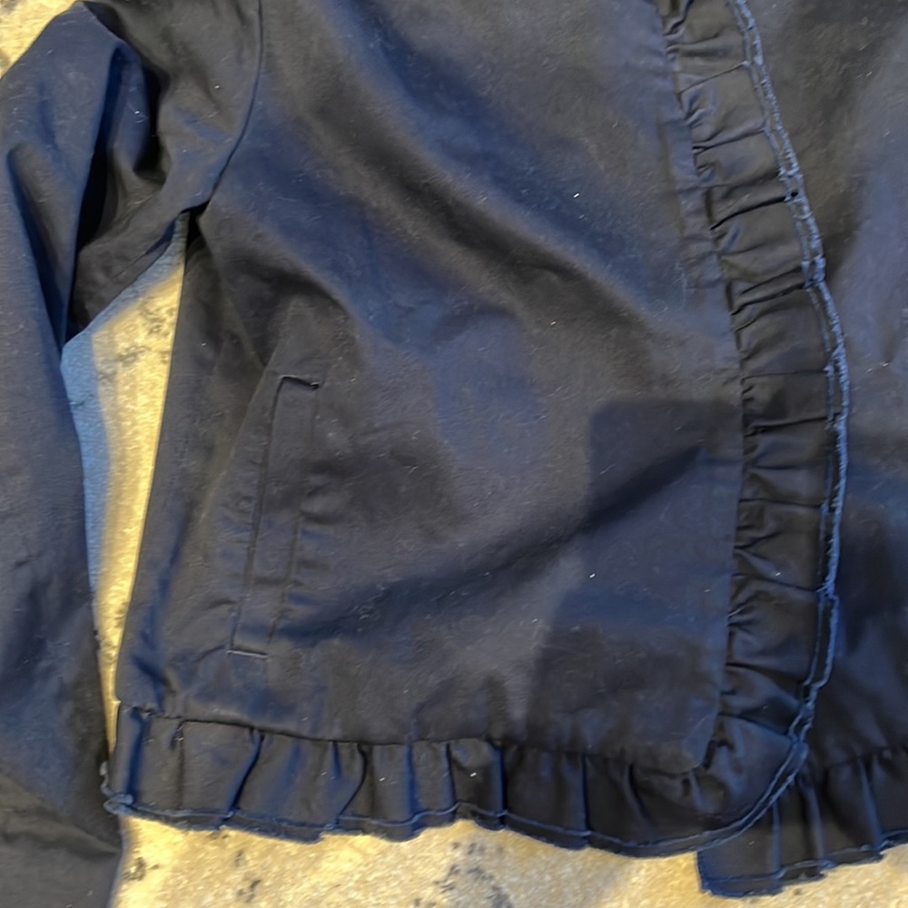 NWT Girls Ruffle Blue Coat Size 14! - Picture 5 of 6